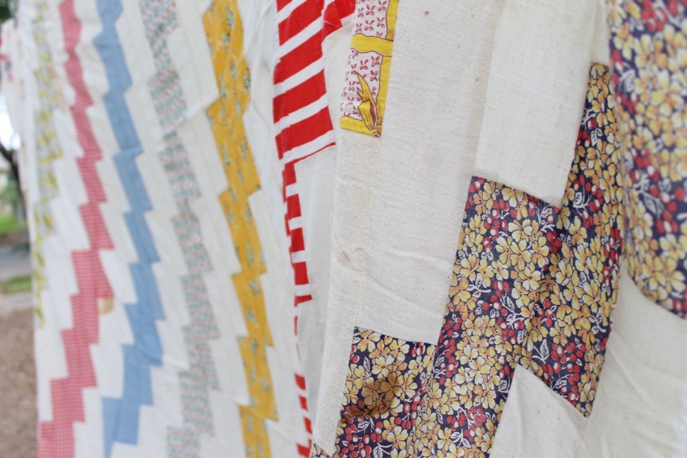 Antique Brick’in It Heirloom Patchwork Quilt Top