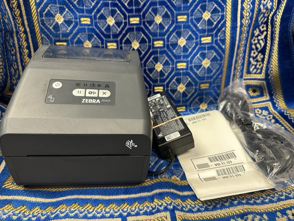 ZEBRA ZD421 ZD4A042-D01E00EZ Direct Thermal Printer Used