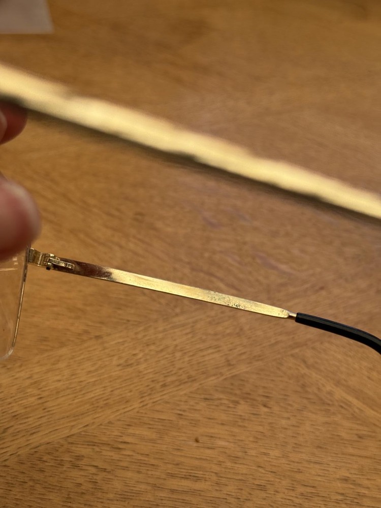 Vintage Gold Frame Glasses 2.75
