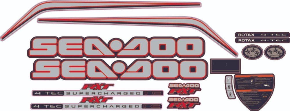 SEADOO RXT 215 2006 Graphics / Decal / Sticker Kit RED CUSTOM
