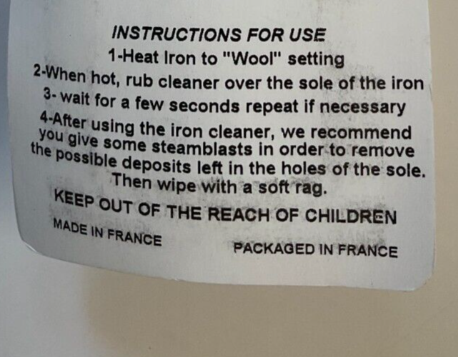 BOHIN #92130 IRON CLEANER