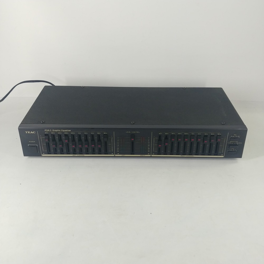 TEAC EQA-5 - 10 Band Stereo Graphic Equalizer HiFi Component- READ DESCRIPTION
