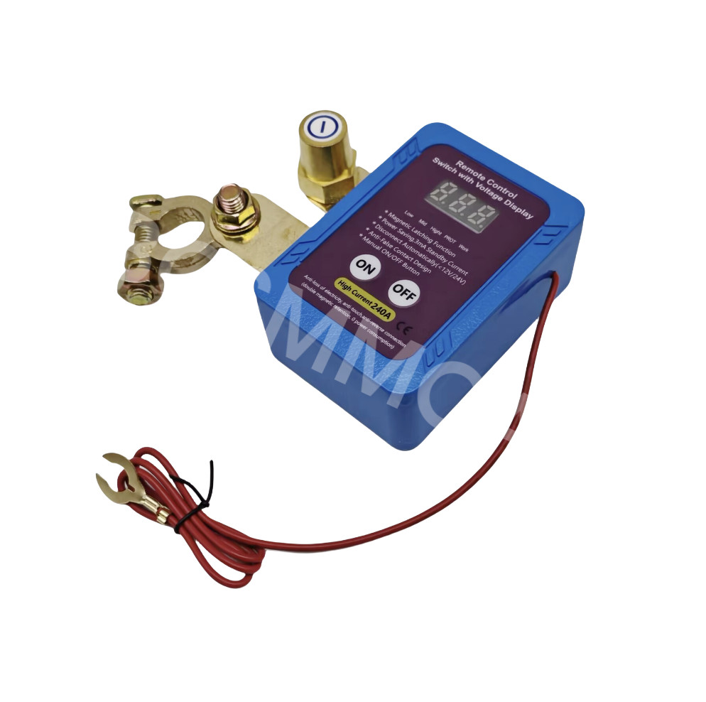 Car Battery Disconnect Switch Wireless Remote Control Power Automatic Cut Off