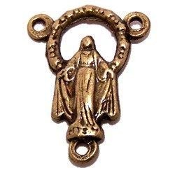 Miraculous medal center - Arch- O.L. Grace - Bronze(1.7 cm-0.7")