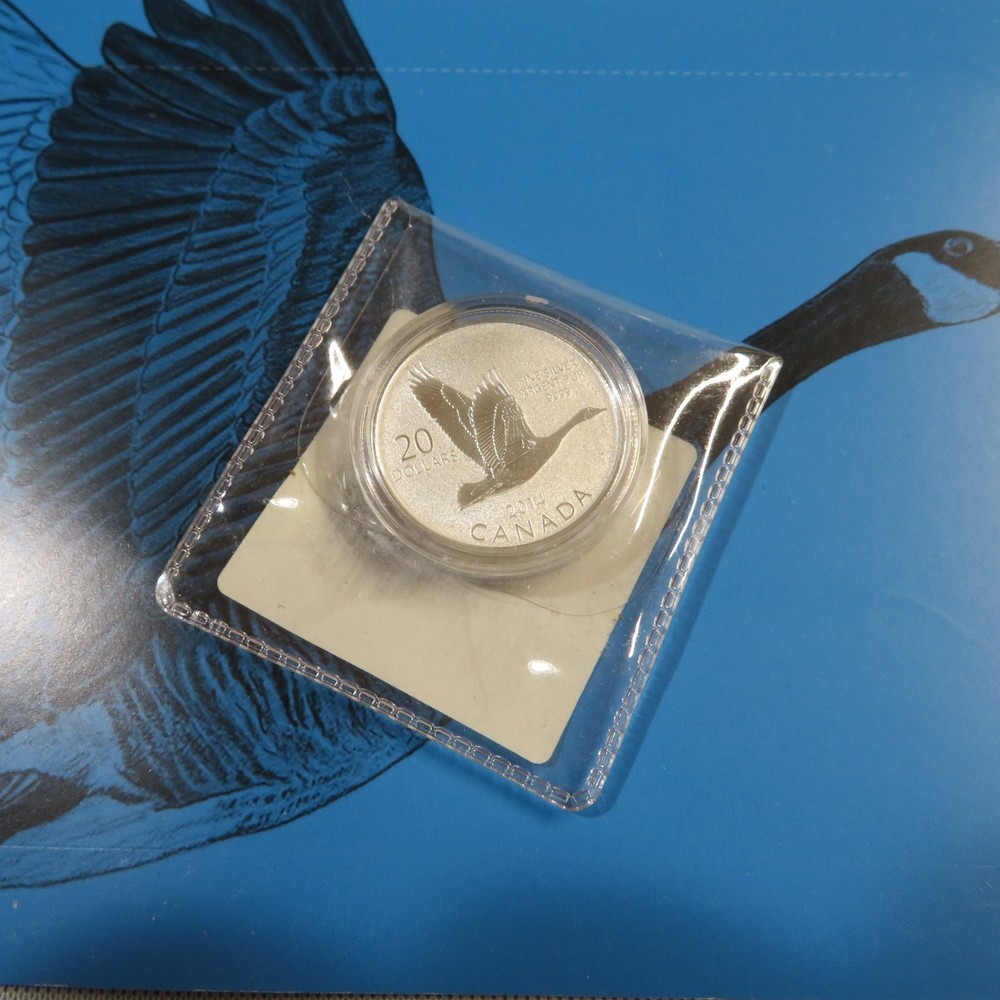 2014 Canada $20 Silver Coin - Goose