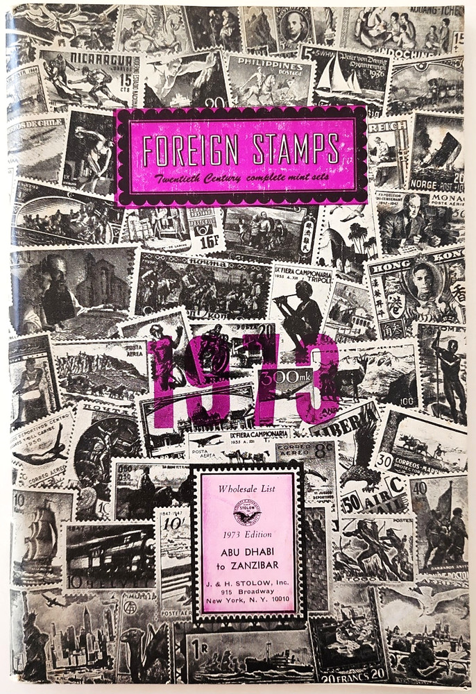 1973 Foreign Stamps Wholesale PB Catalog JH Stolow Price List Philately New York