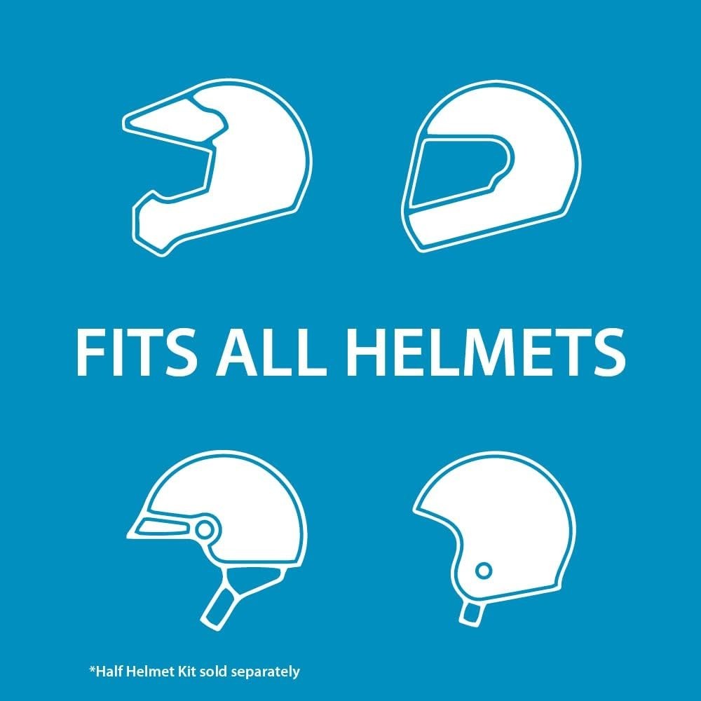 Systems FREECOM 2X Motorcycle 2-Way Helmet Bluetooth Communication System Hea...