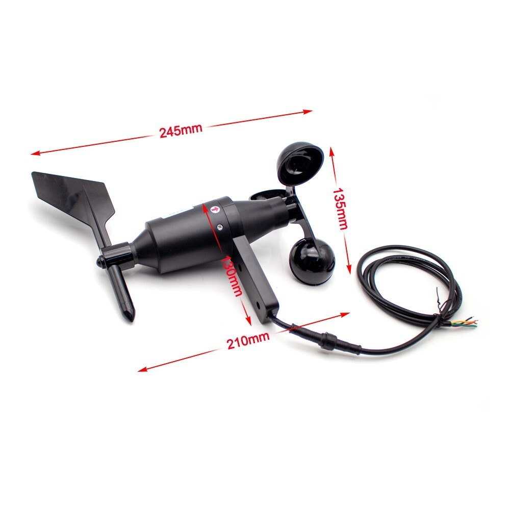 Wind Speed and Direction Sensor Outdoor Anemometer Wind Direction Transmitter