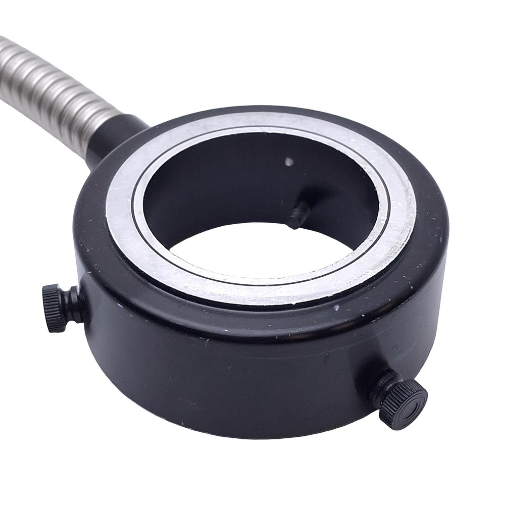 Microscope Fiber Optic Light Ring Guide, ø5/8in Input, ø2in Mount, 0.45in Bundle