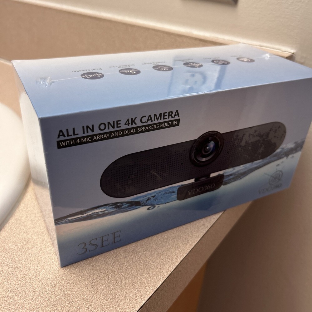 VDO360 3SEE 4K HD USB Speaker and Microphone Camera