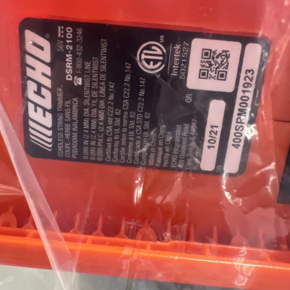 Echo Eforce 56V Trimmer Blower Combo