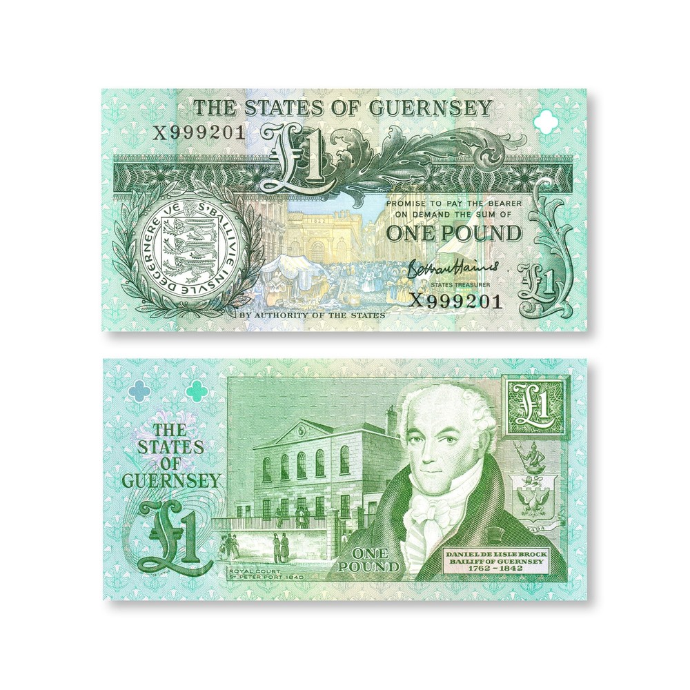 Guernsey 1 Pound, 2016, B157d, P52, UNC