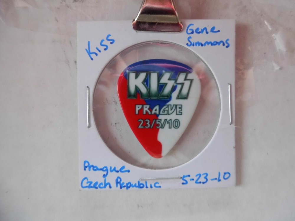 KISS "GENE SIMMONS" CZECH REPUBLIC 2010 GUITAR PICK~READ DESCRIPTION #10~11
