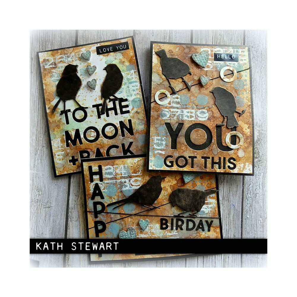 New Tim Holtz "SILHOUETTE BIRDS" Sizzix Thinlits Cutting Dies 2022