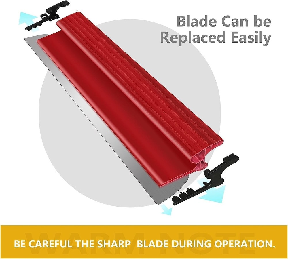 Versatile 24 Inch Drywall Skimming Blade with Replaceable Blade System