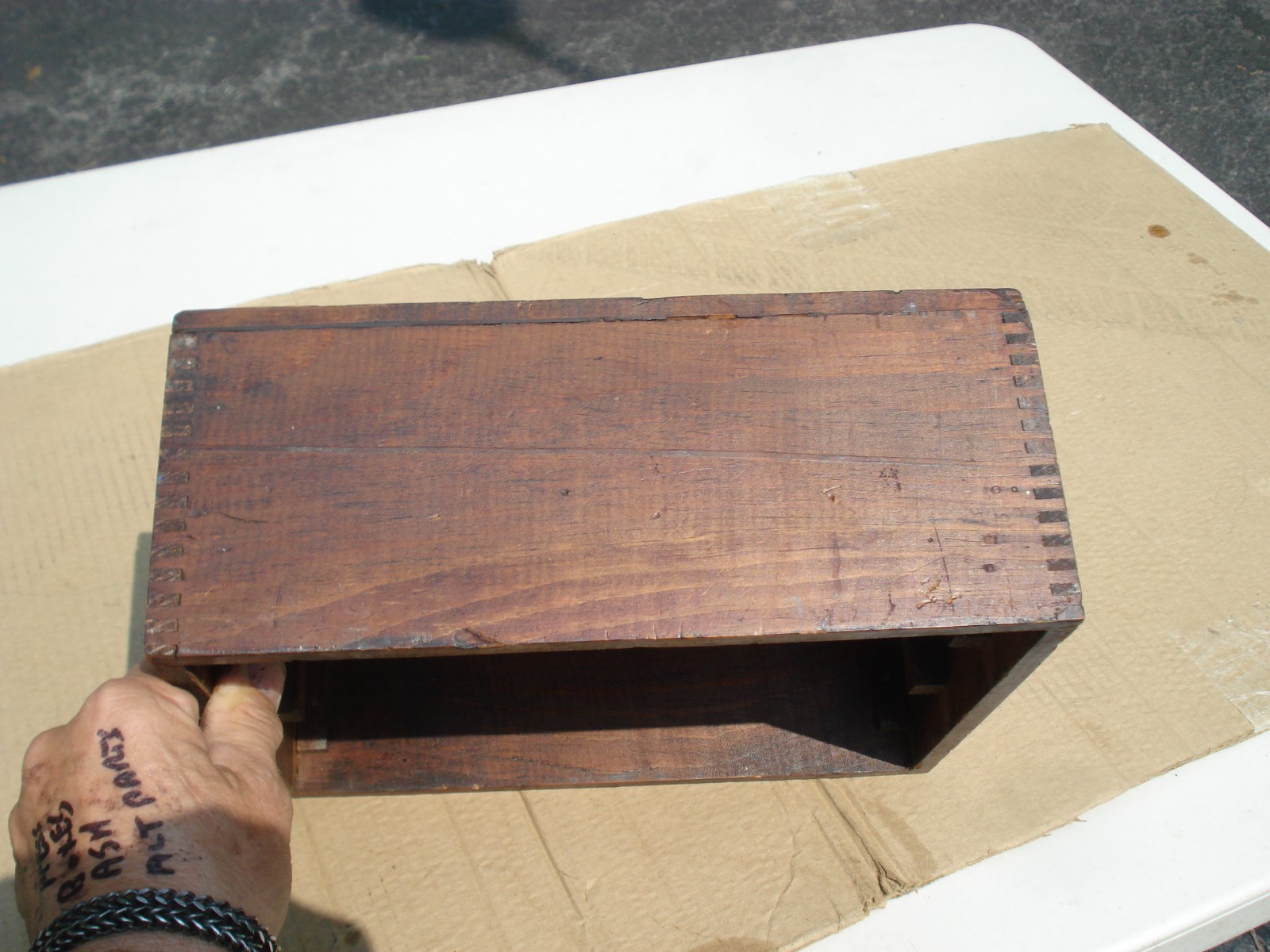 National HRO Tuning Coil Set Stowage Wood Box Storage Case, Used