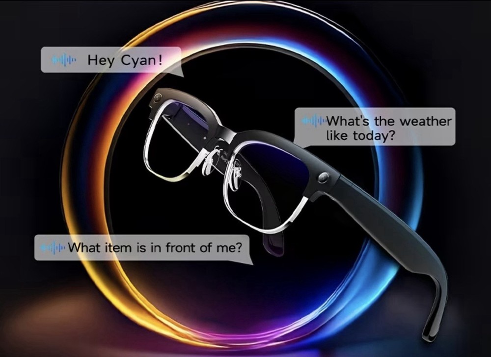 Smart glasses for taking photos, 8MP digital video camera, half-frame