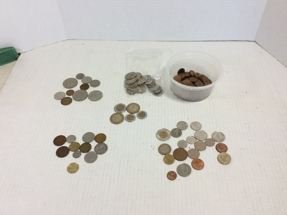 Lot Foreign World Coins 1940's - 2000's