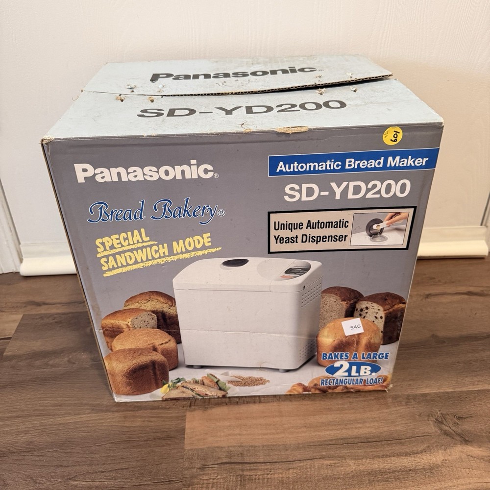 Panasonic SD-YD200 Automatic Bread Maker White 550W Multi Grain Whole Wheat