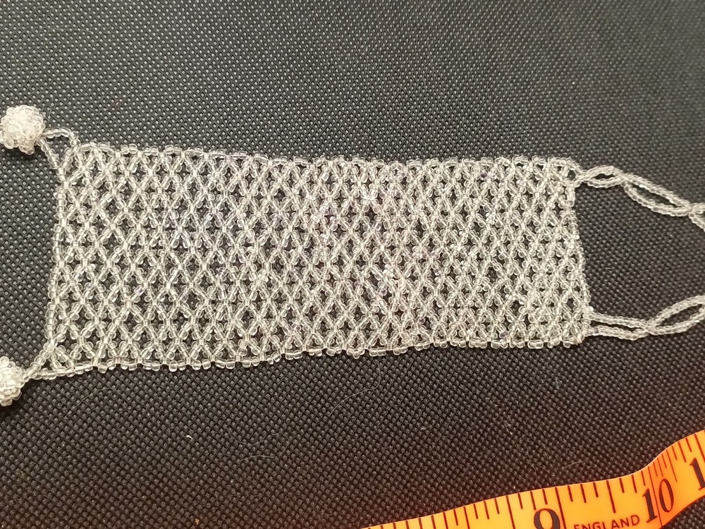 Clear Beaded Handmade Bracelet