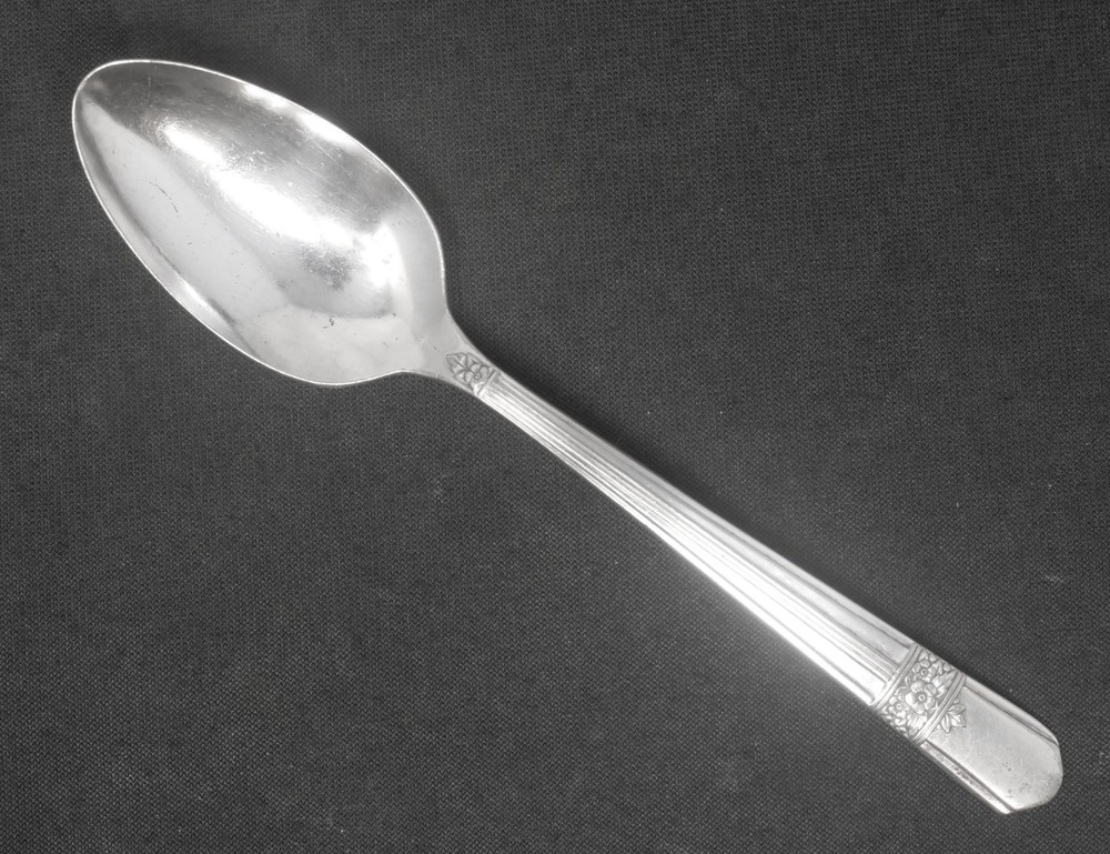 S.L. & G.H. Rogers Silver Rose Silverplated Teaspoon. 6" Long