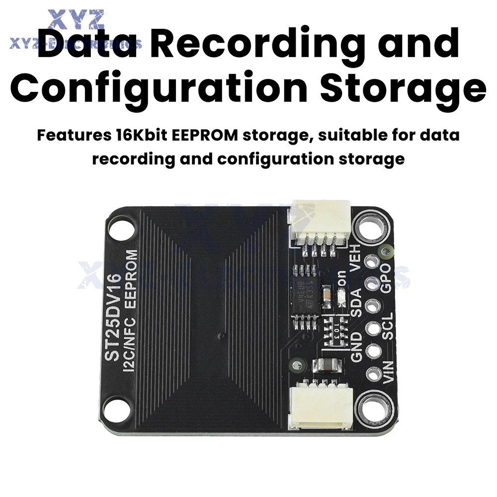 ST25DV16K I2C RFID Dynamic Tag Module Compatible with STEMMA QT/Qwiic Interface
