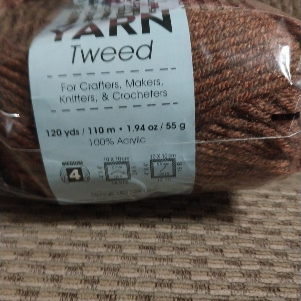New Premier Just Yarn "Rust Tweed"
