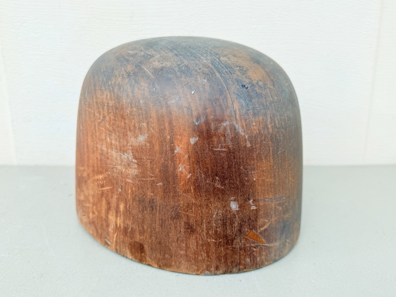 Antique Wooden Wood Hat Mold Millinery Hat Block Form