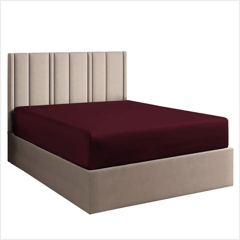 Soft Bedding 1000 - 1200 Thread Count Egyptian Cotton Wine Solid Select Item