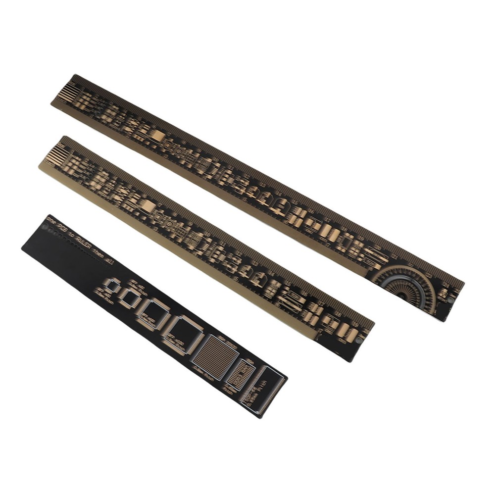 3PCS High Accuracy Multifunctional Printed Circuit Board Engineering Ruler For