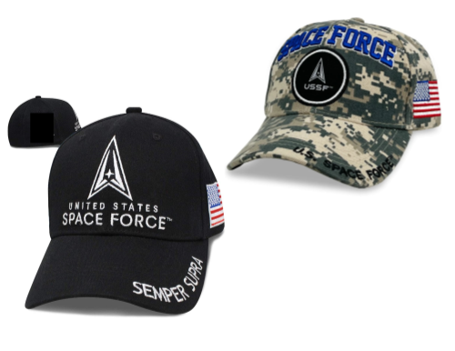 US Space Force Military Cap Hat Black or Camo