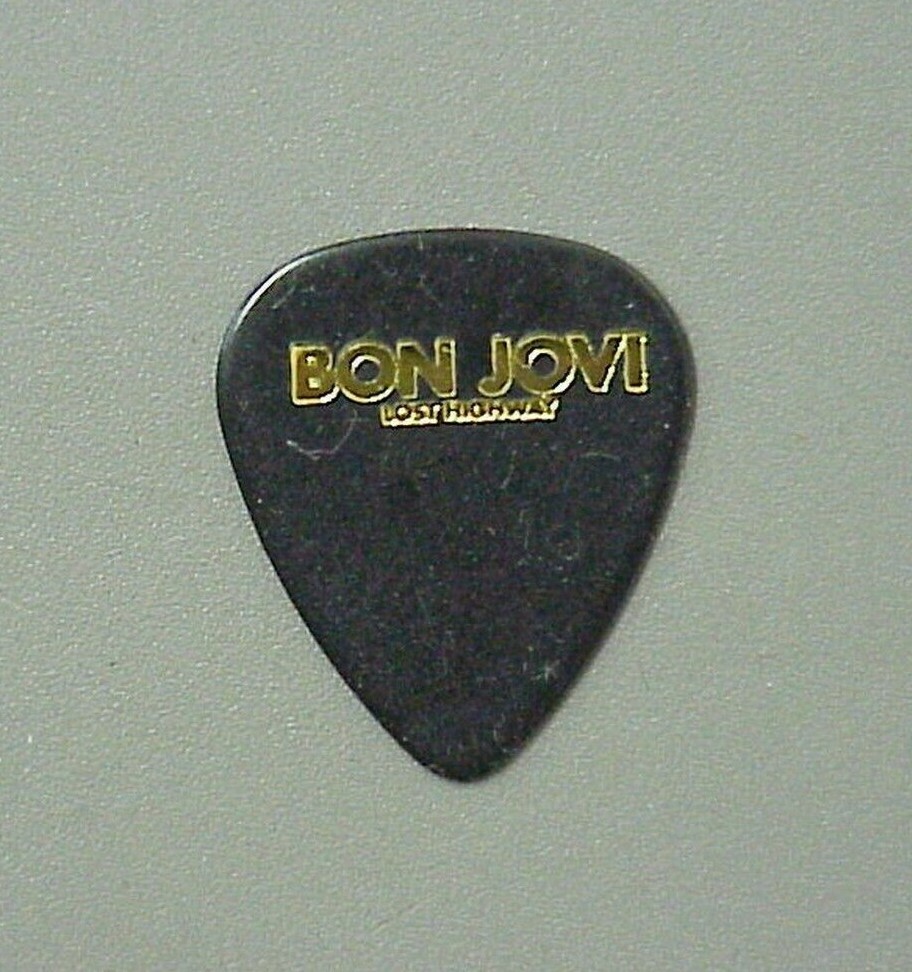 Bon Jovi guitar pick black Lost Highway