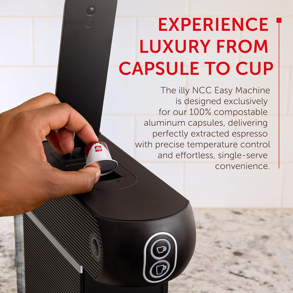 Compact Single Serve Espresso Machine for Nespresso Capsules - Black