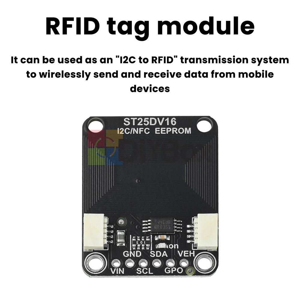 ST25DV16K I2C RFID Dynamic Tag Module RF Module Compatible with STEMMA QT/Qwiic