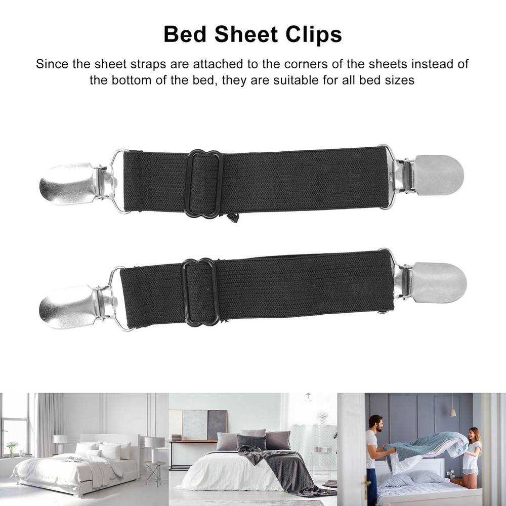 2pcs Sheet Straps Comfortable Reliable Convenient Practical Flexible Elastic
