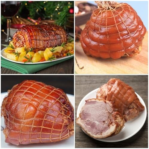 Elastic meat netting roll for cooking smoking