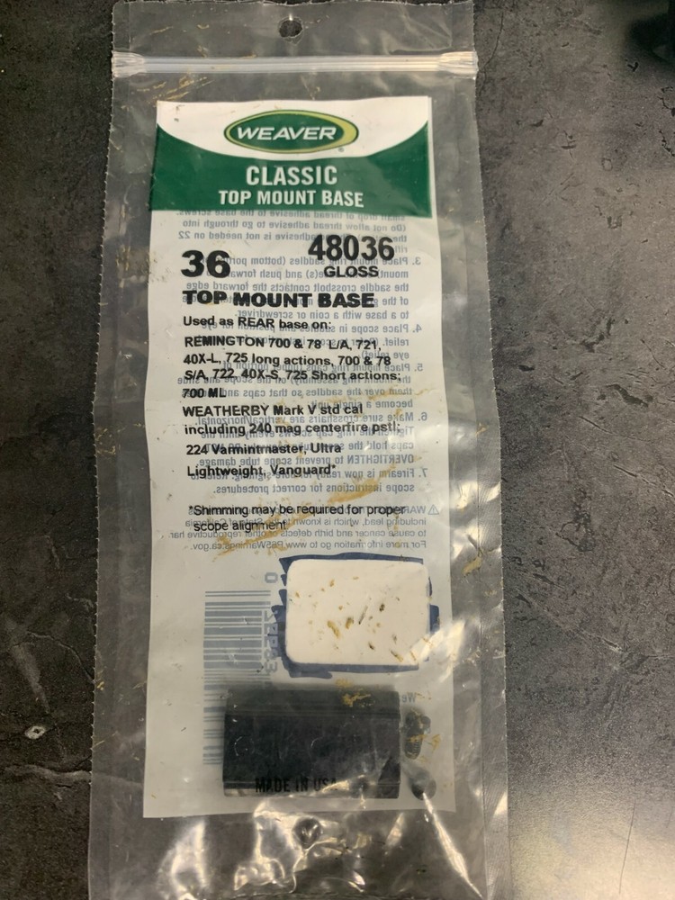 Top Mount Base 48036