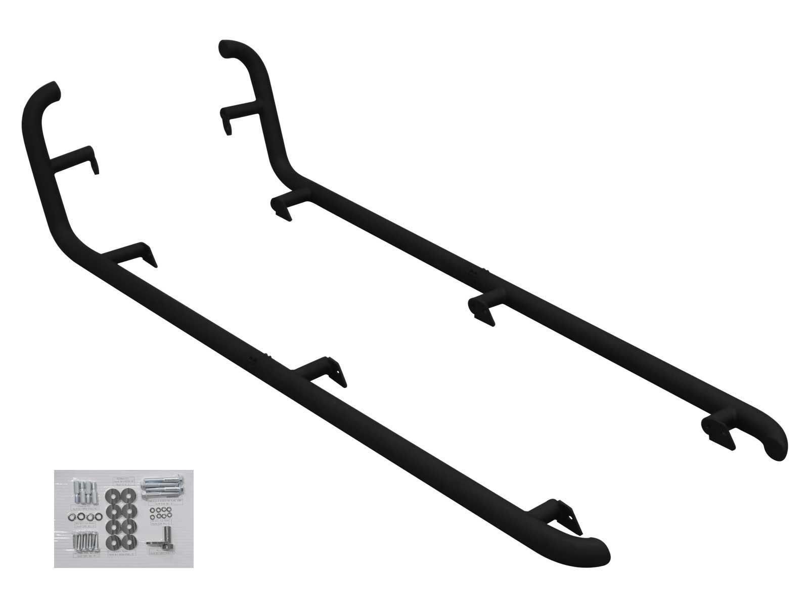 SuperATV Rock Sliding Nerf Bars for Polaris RZR XP 4 1000 (2014+) - Red