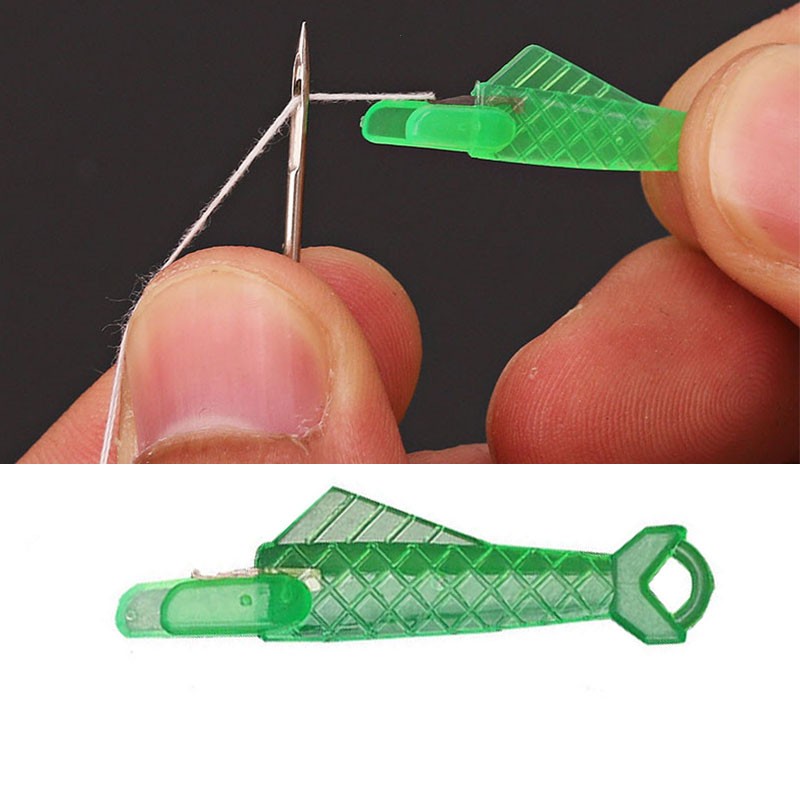Quick Threader Fish Type Needle Threader Needle Changer Sewing Accessories New ๑