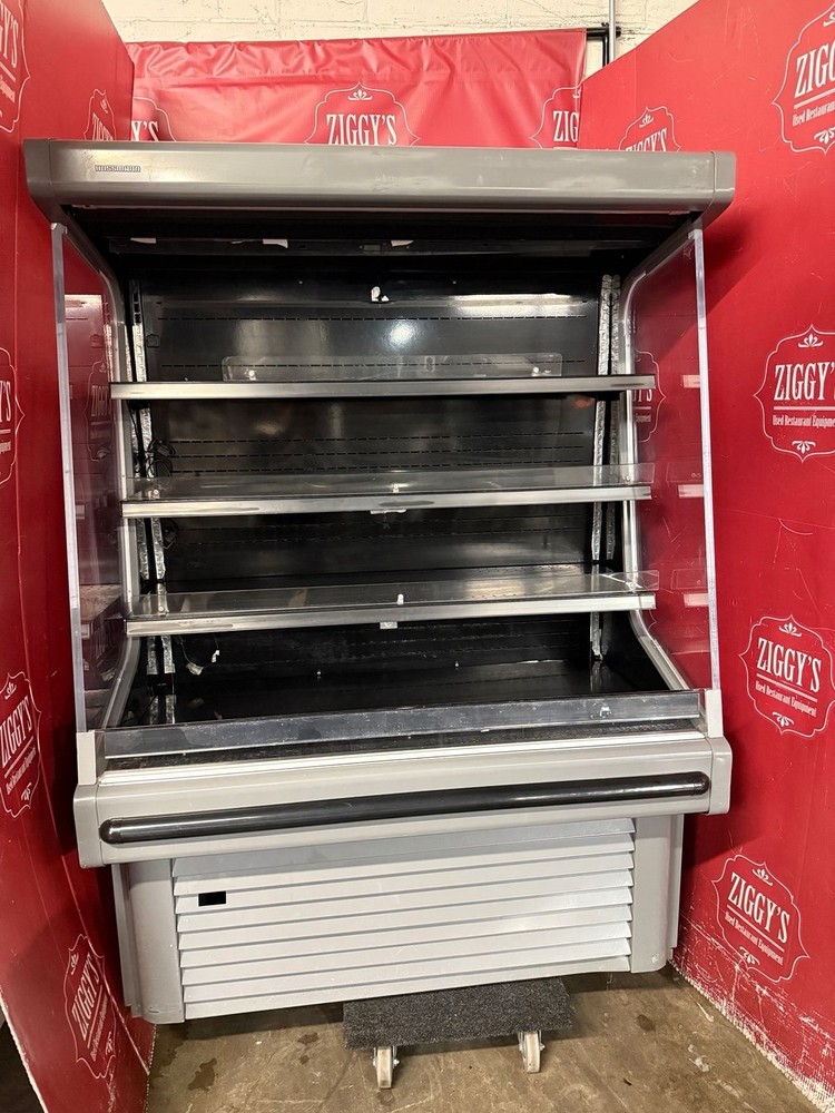 52” Hassmann open grab and go cooler fridge