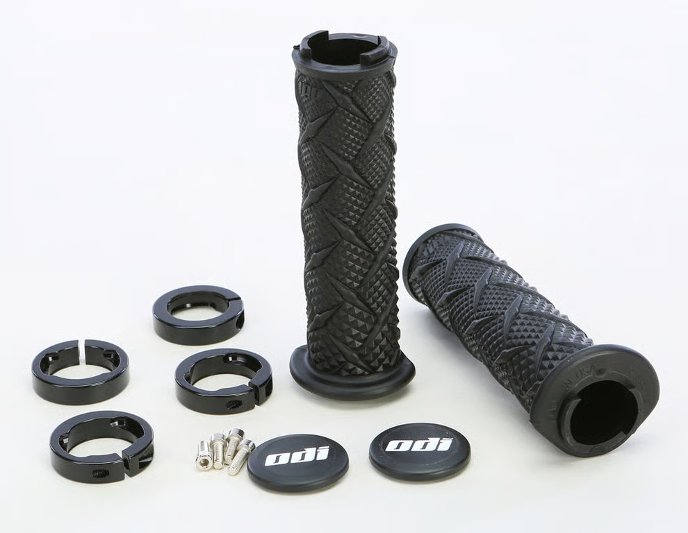 ODI ATV Xtreme Lock-On Grips - Black - Black Clamp ATV/UTV Snowmobile J30XTB-B