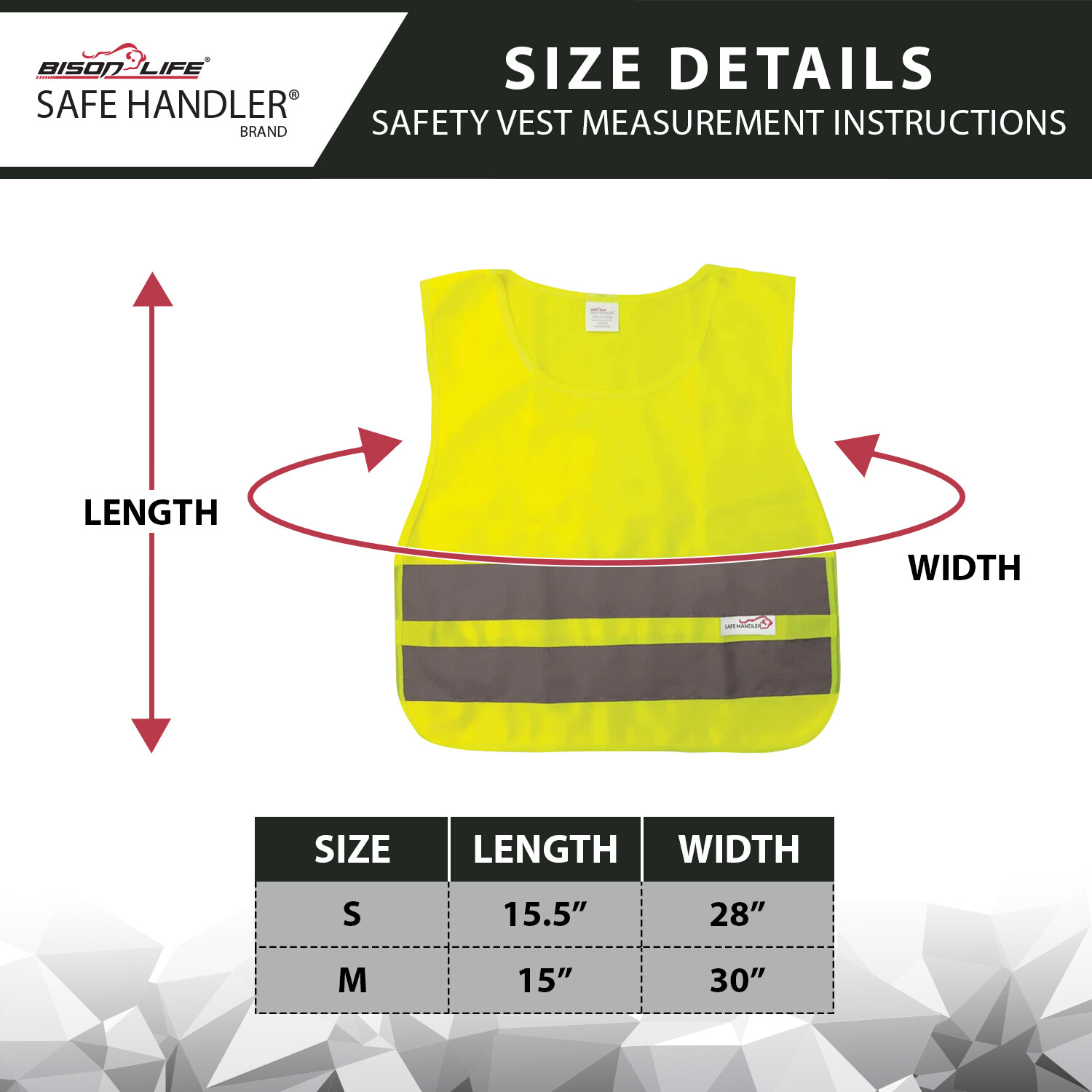 Reflective Safety Vest for Child Yellow Polyester 2-Pack New