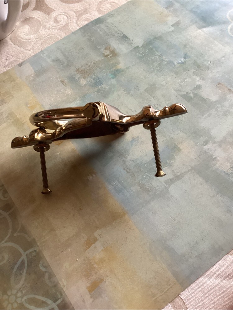 Vintage Brass Solid Brass Door Knocker Colonial Style . EUC!