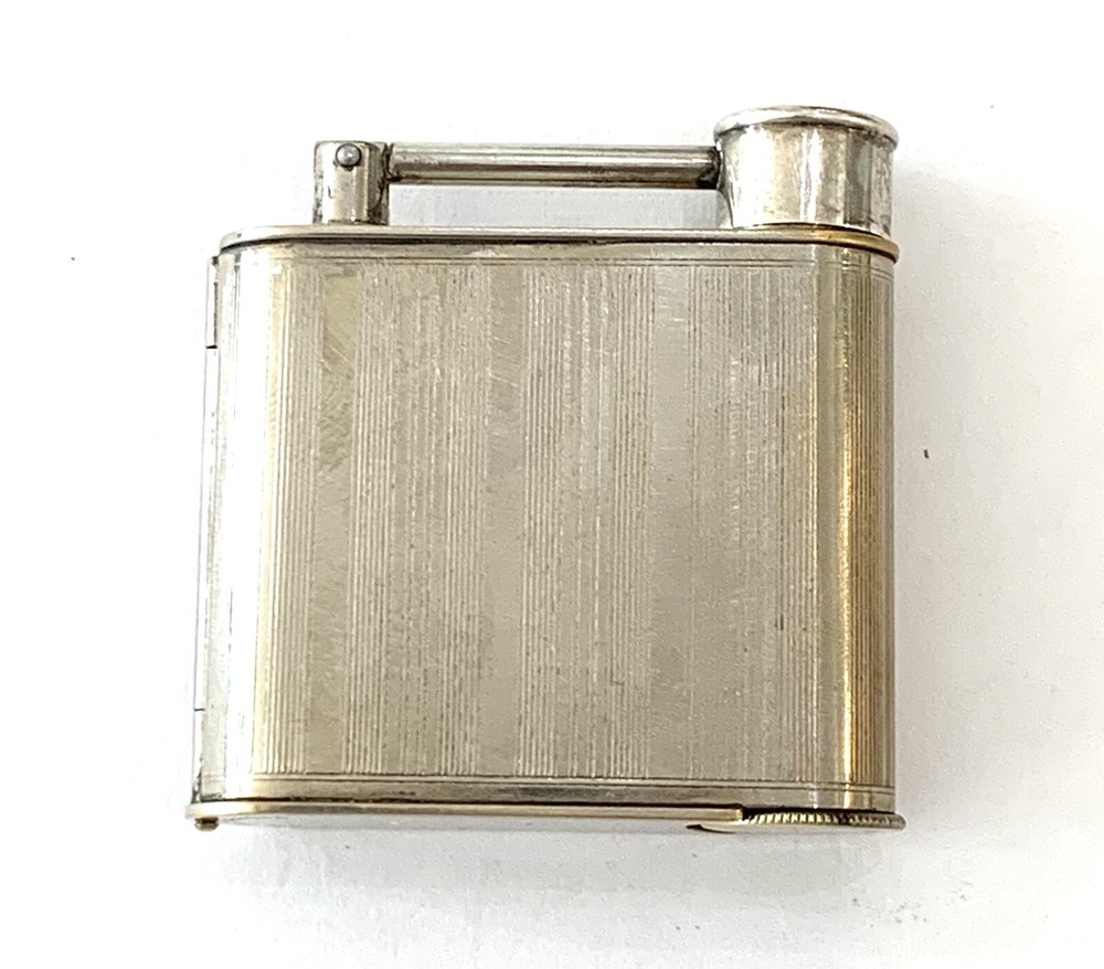 VINTAGE ALFRED DUNHILL VANITY SILVER PLATE COMPACT