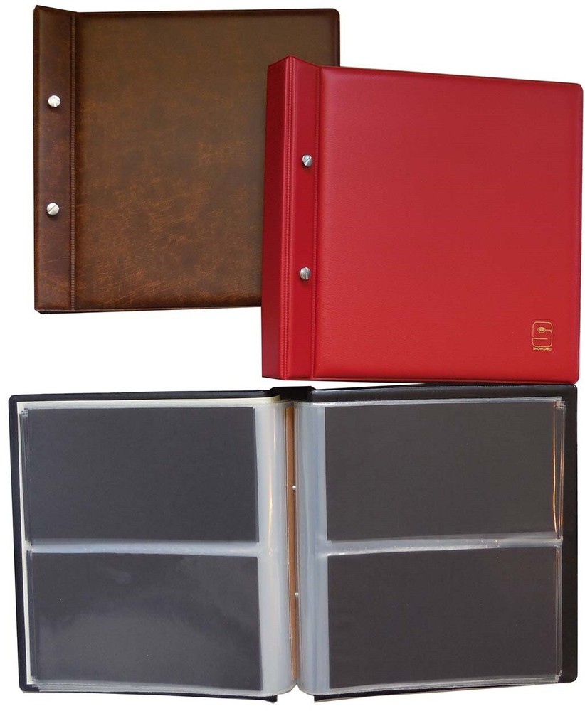 FDC Collection Album For Euro First Day Covers Binder Tan Brown Hold 104 Envelop