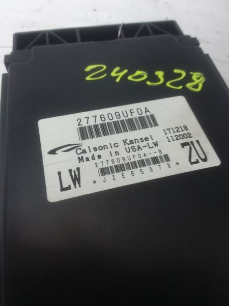 Temperature Control Module Below Information Screen Fits 19-20 MURANO 277609UF0A