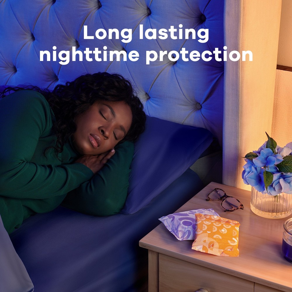 Always Size 4 Maxi Pads - 28ct, Overnight Absorbency, Without Wings
