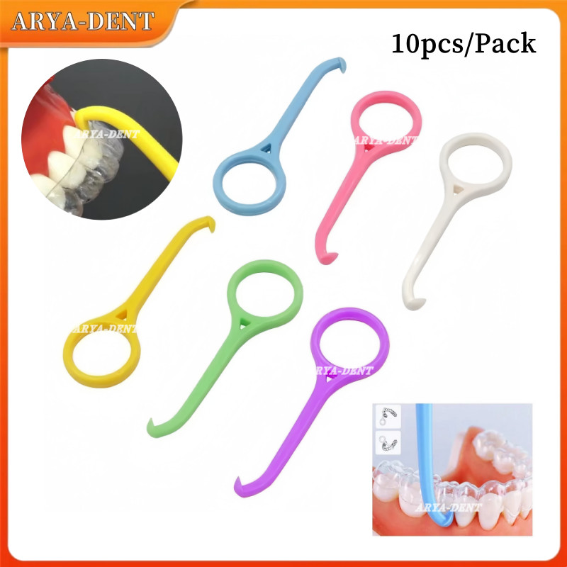 Dental Plastic Ortho Aligner Remove Invisible Removable Braces Removal Hook Tool