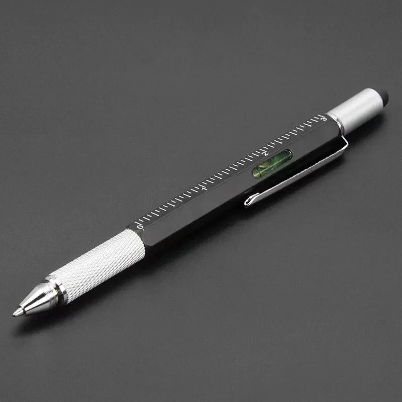 7 in1 Multifunction Ballpoint Pen with Modern Handheld Tool Measure Technical