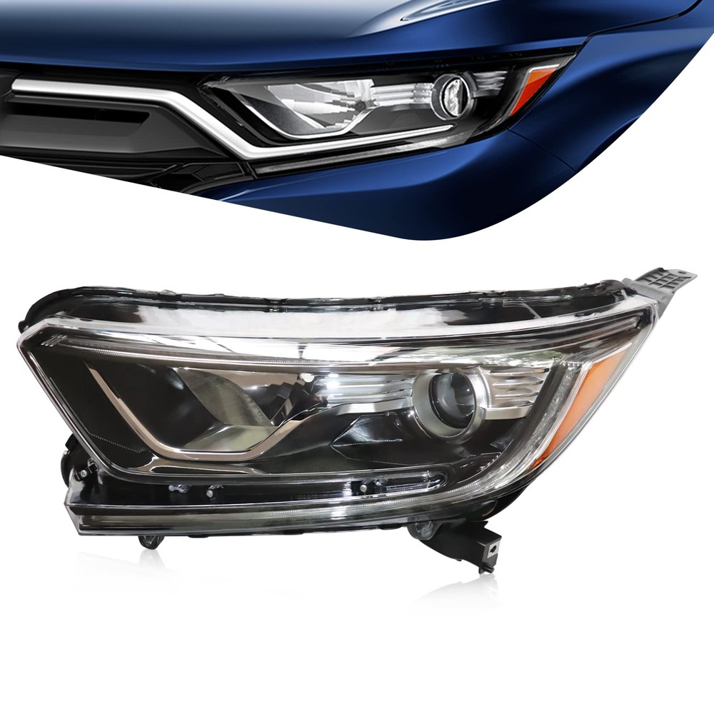 2017-2021 CRV Halogen Headlight Assembly Driver Side Left Clear Lens Replacement